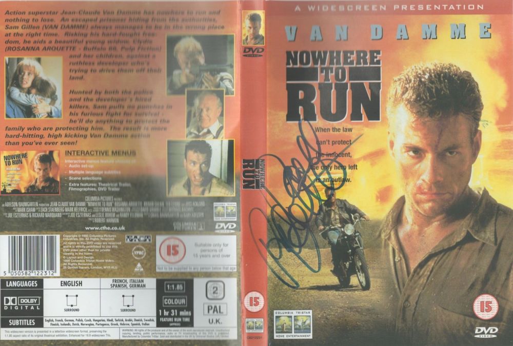Lot 379: Signed Rosanna Arquette DVD sleeve include DVD Van...