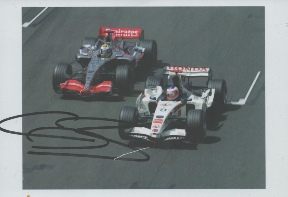 Lot 387: Rubens Barrichello signed colour photo 6x4 Inch. A...