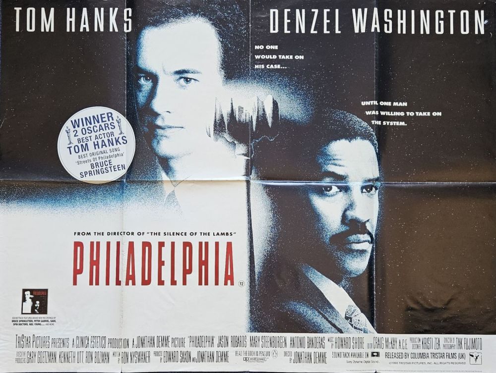 Lot 413: Philadelphia Approx. 30x40 Inch movie poster From The...