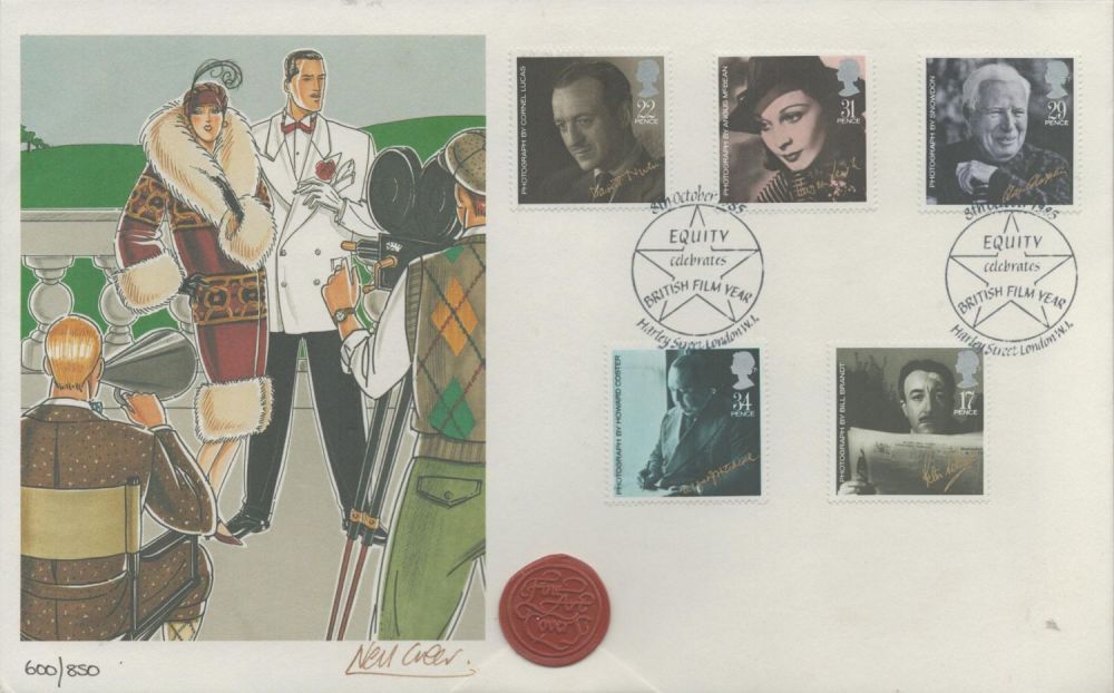Lot 420: Neil Greer signed FDC 5 stamps plus double...