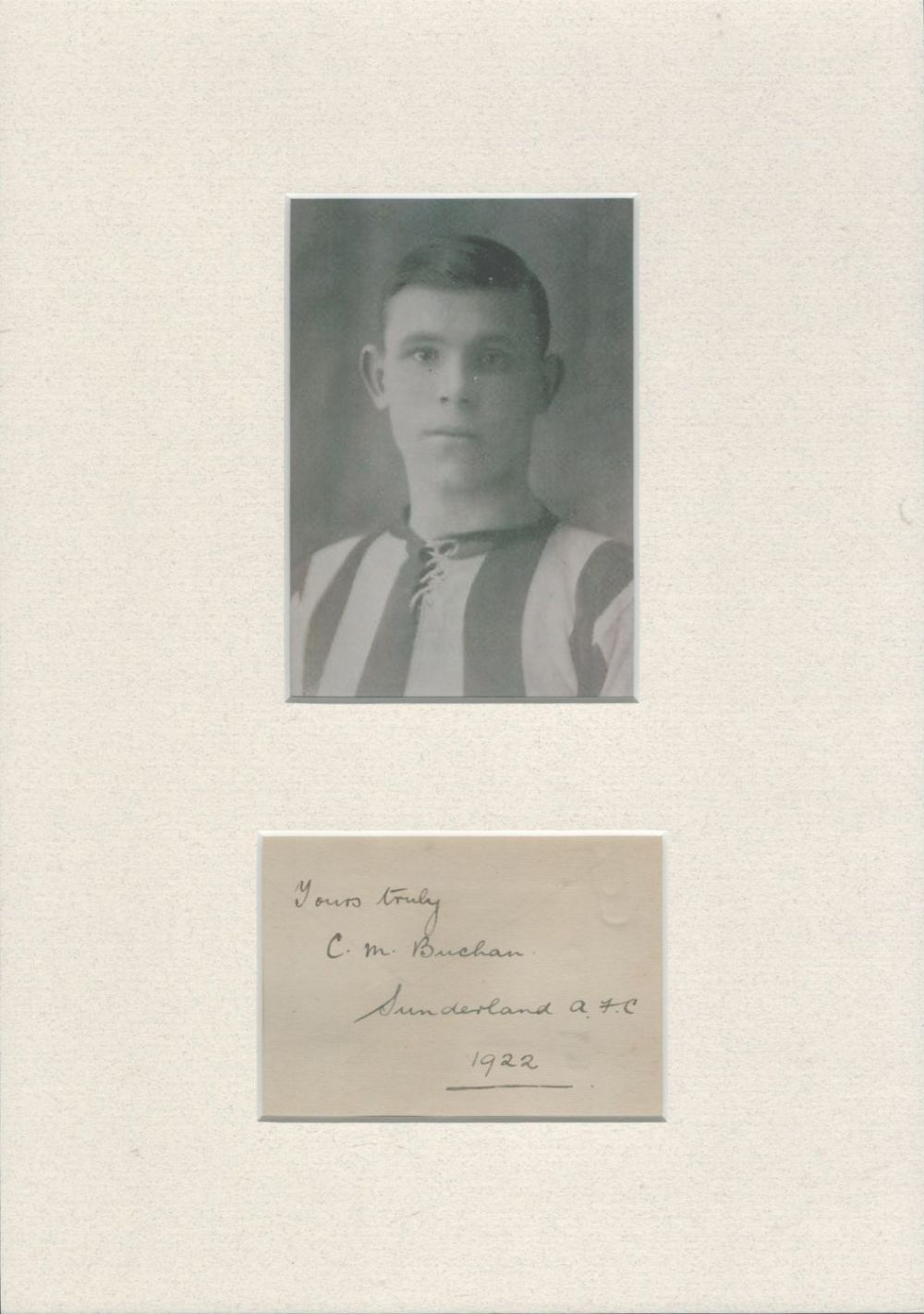 Lot 428: C.M Buchan signed (Charles Murray Buchan) Sunderland AFC...