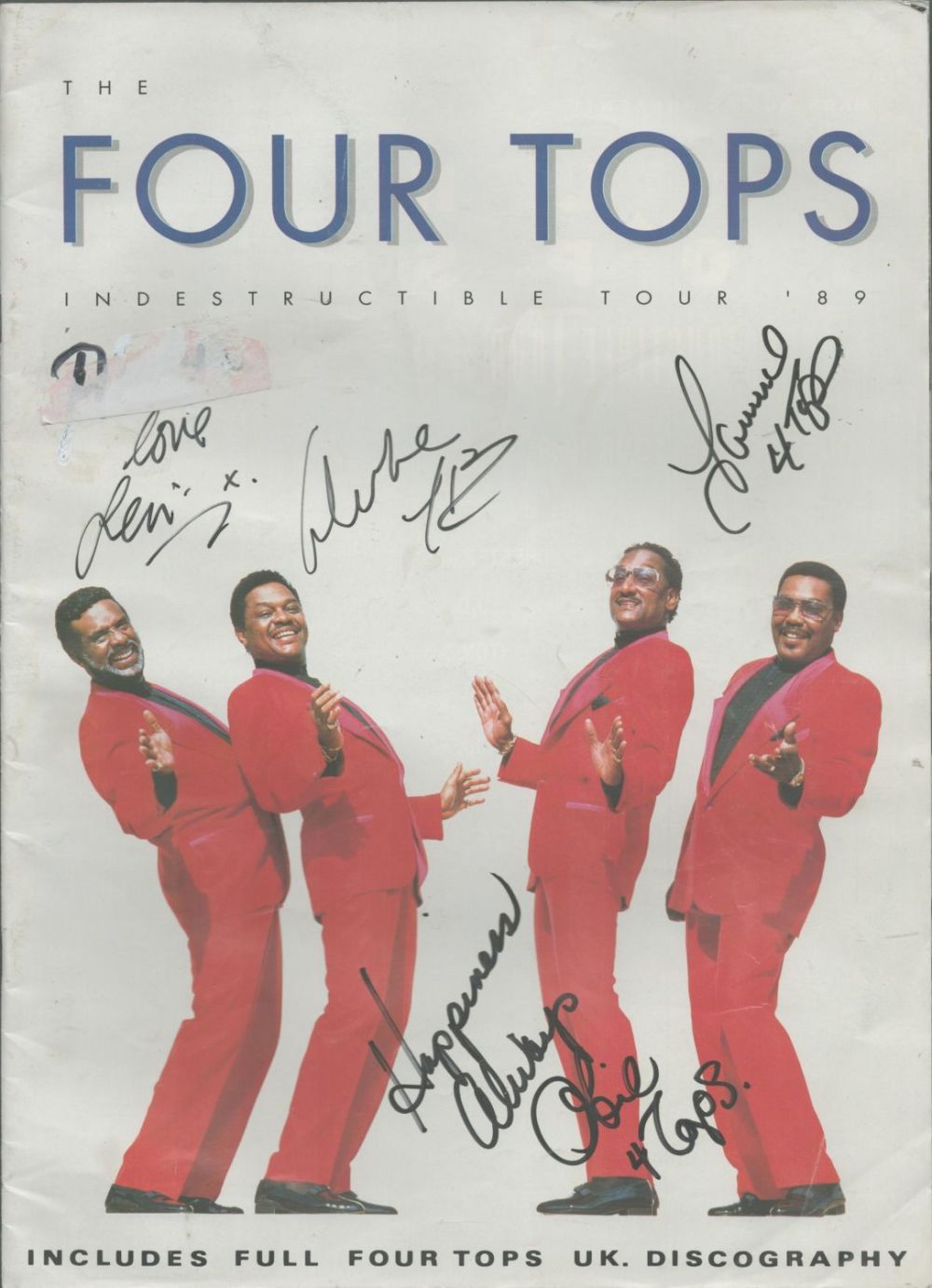 Lot 435: Multi signed Levi Stubbs, Renaldo "Obie" Benson, Lawrence...