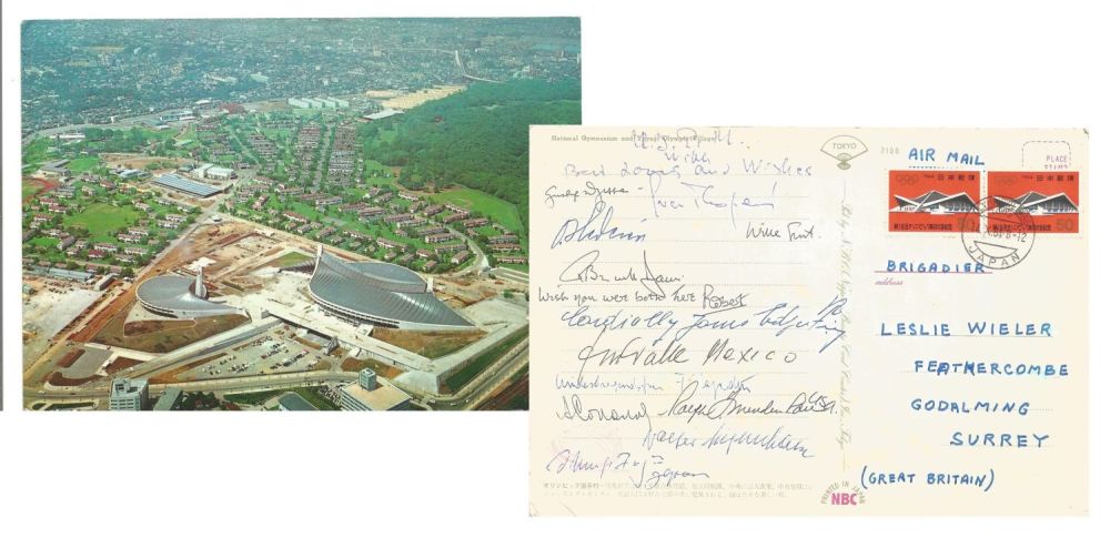 Lot 504: Participants of Modern Pentathlon 1964 Tokyo Olympics signed...