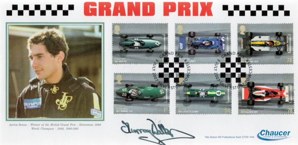 Lot 550: Motor Racing Murray Walker signed Chaucer Grand Prix...