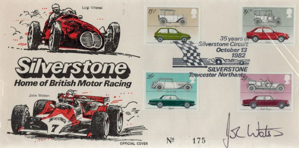 Lot 551: Motor Racing John Watson signed Silverstone Home of...