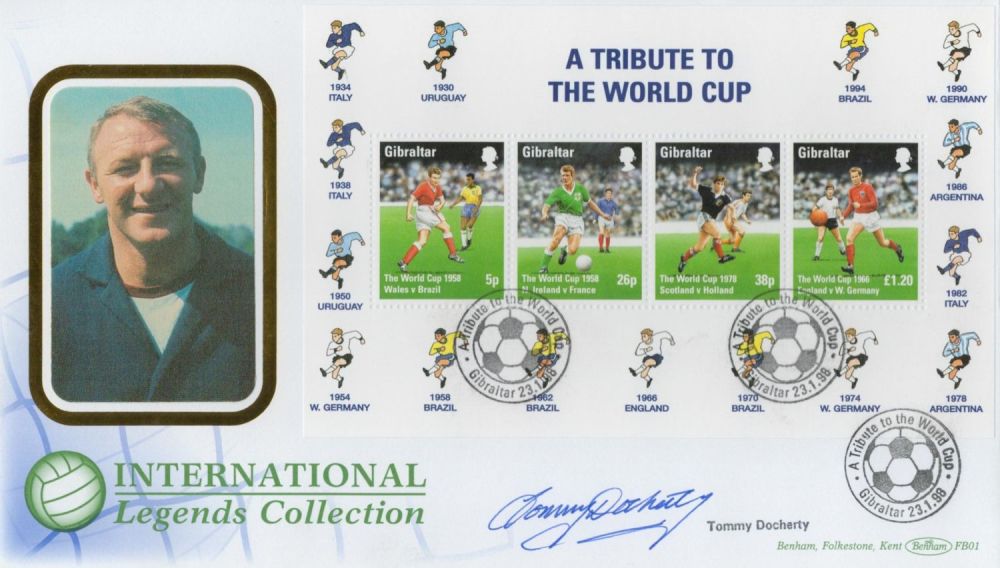 Lot 616: Football Tommy Docherty signed a tribute to the...