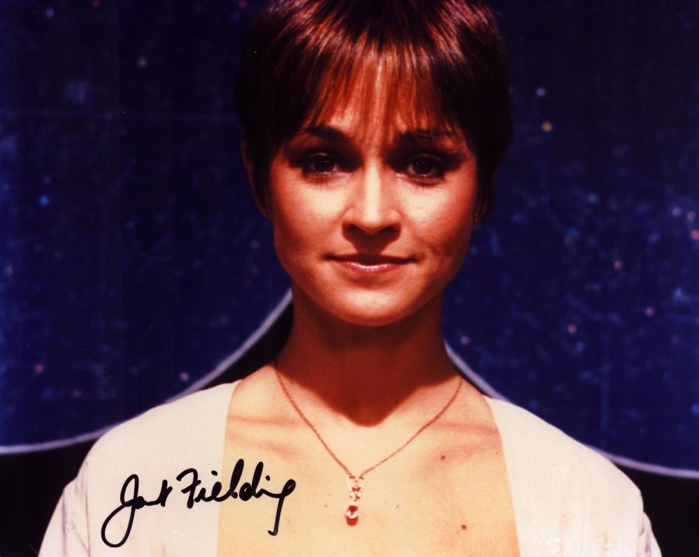 Lot 678: Janet Fielding signed 10x8 inch DR WHO colour...