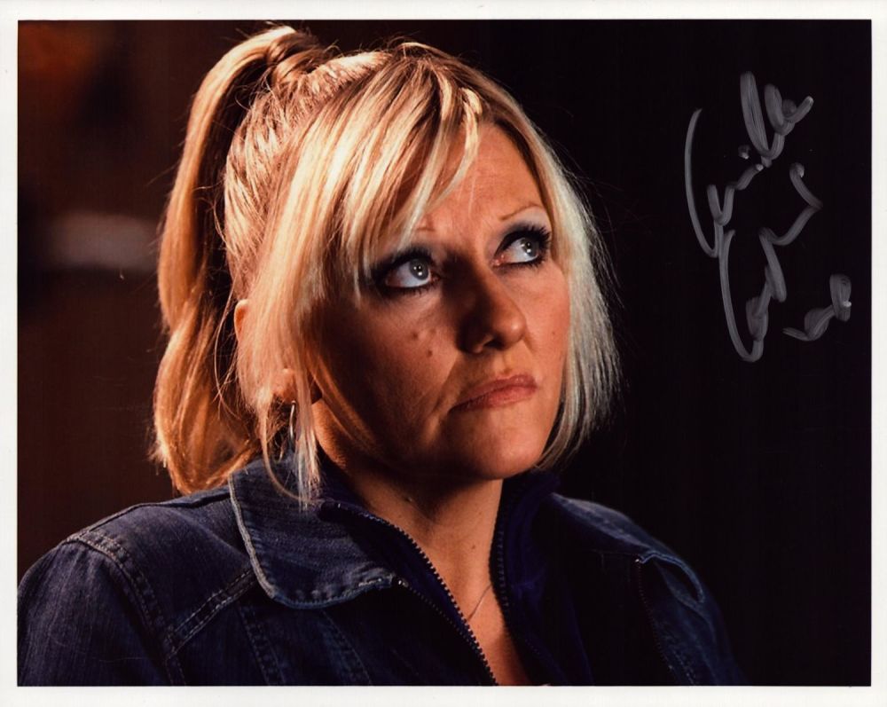 Lot 679: Camille Coduri signed 10x8 inch DR WHO colour...