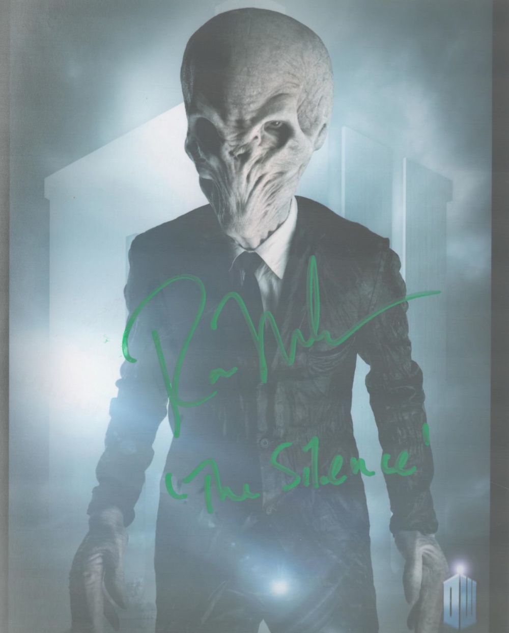 Lot 698: Ross Mullan signed 10x8 inch DR WHO colour...