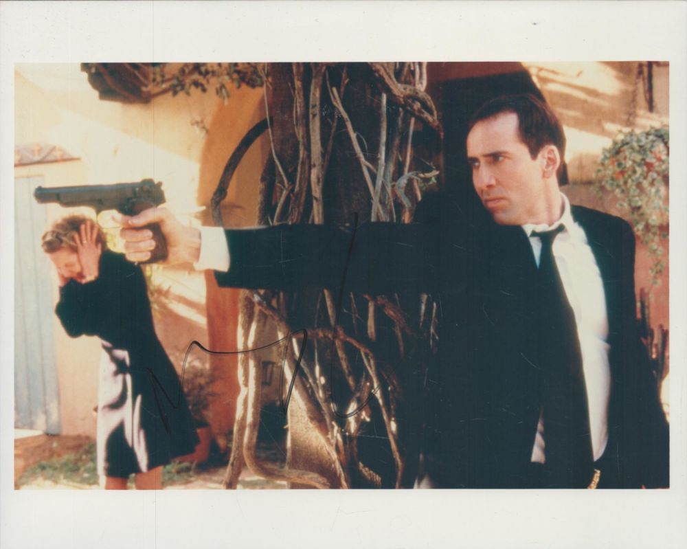 Lot 60: Nicolas Cage signed 10x8 inch colour photo. Good...