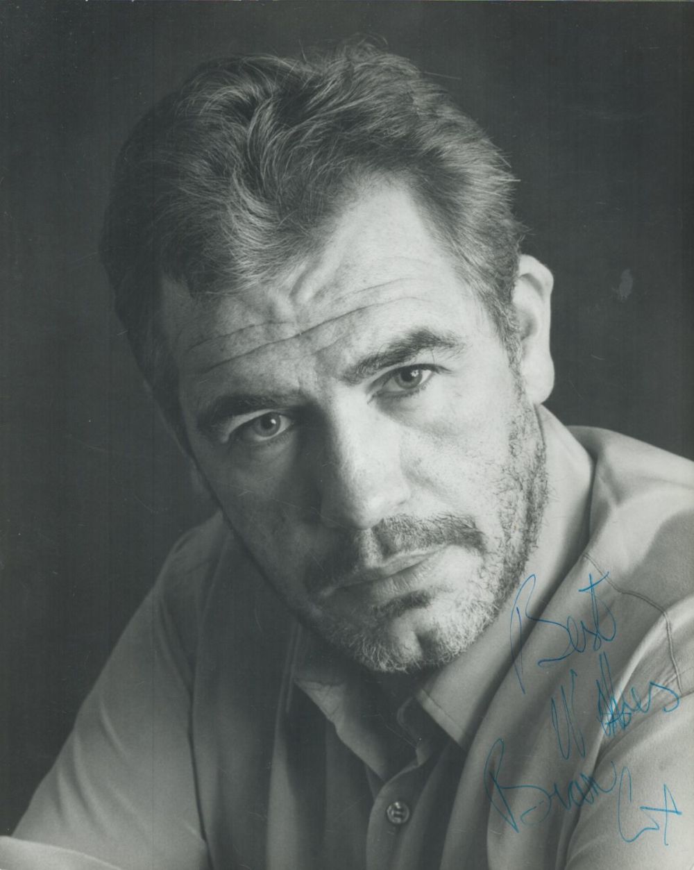 Lot 73: Brian Cox signed 10x8 inch black and white...