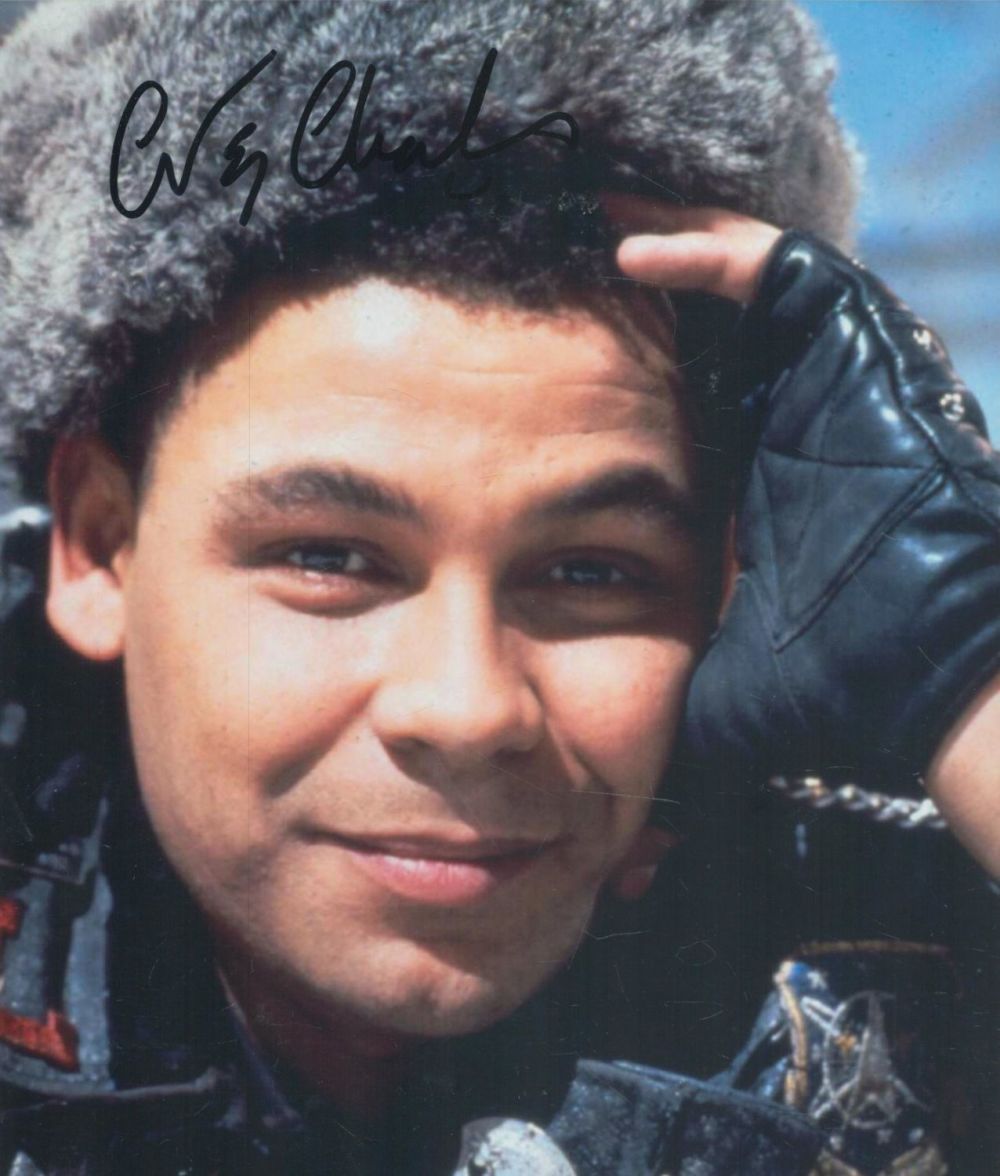 Lot 74: Craig Charles signed 10x8 inch Red Dwarf colour...