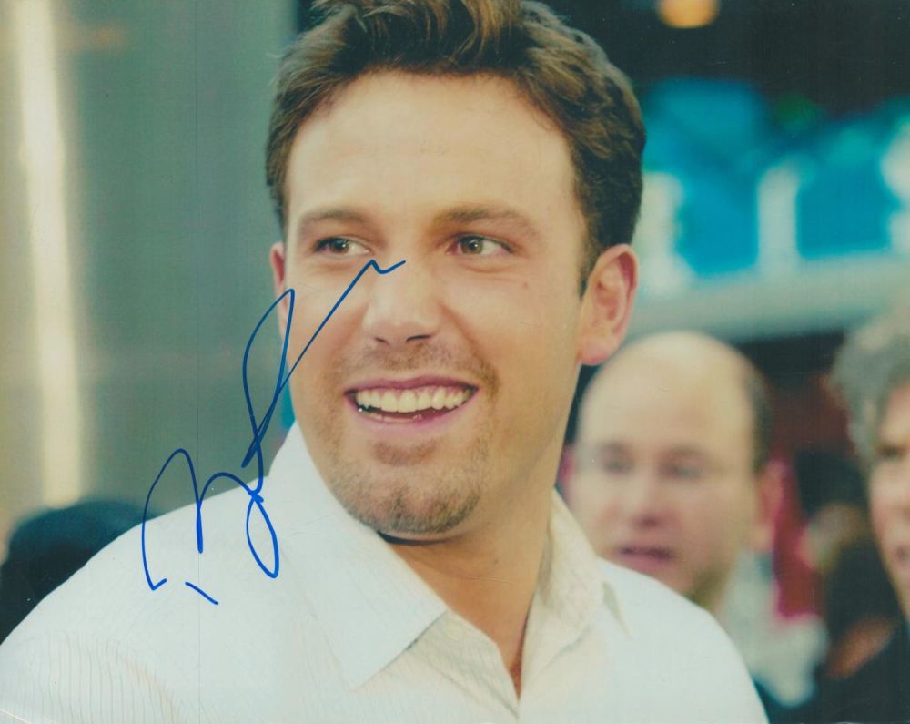 Lot 112: Ben Affleck signed 10x8 inch colour photo. Good...