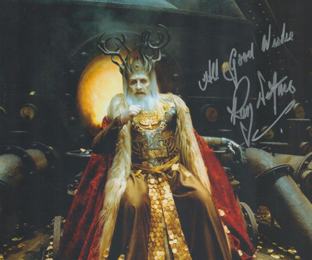 Lot 154: Roy Dotrice signed 10x8 inch colour photo. Good...
