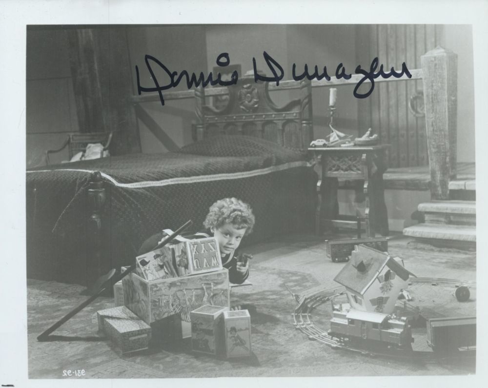 Lot 158: Donnie Dunagan signed 10x8 inch black and white...