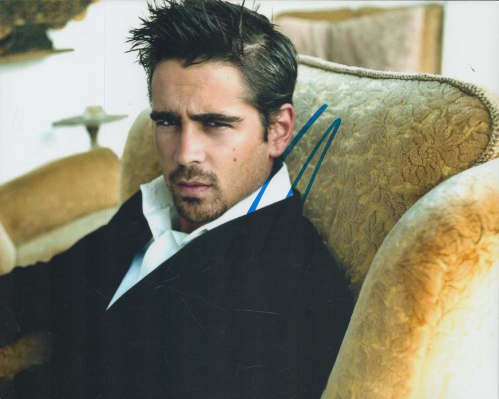 Lot 169: Colin Farrell signed 10x8 inch colour photo. Good...