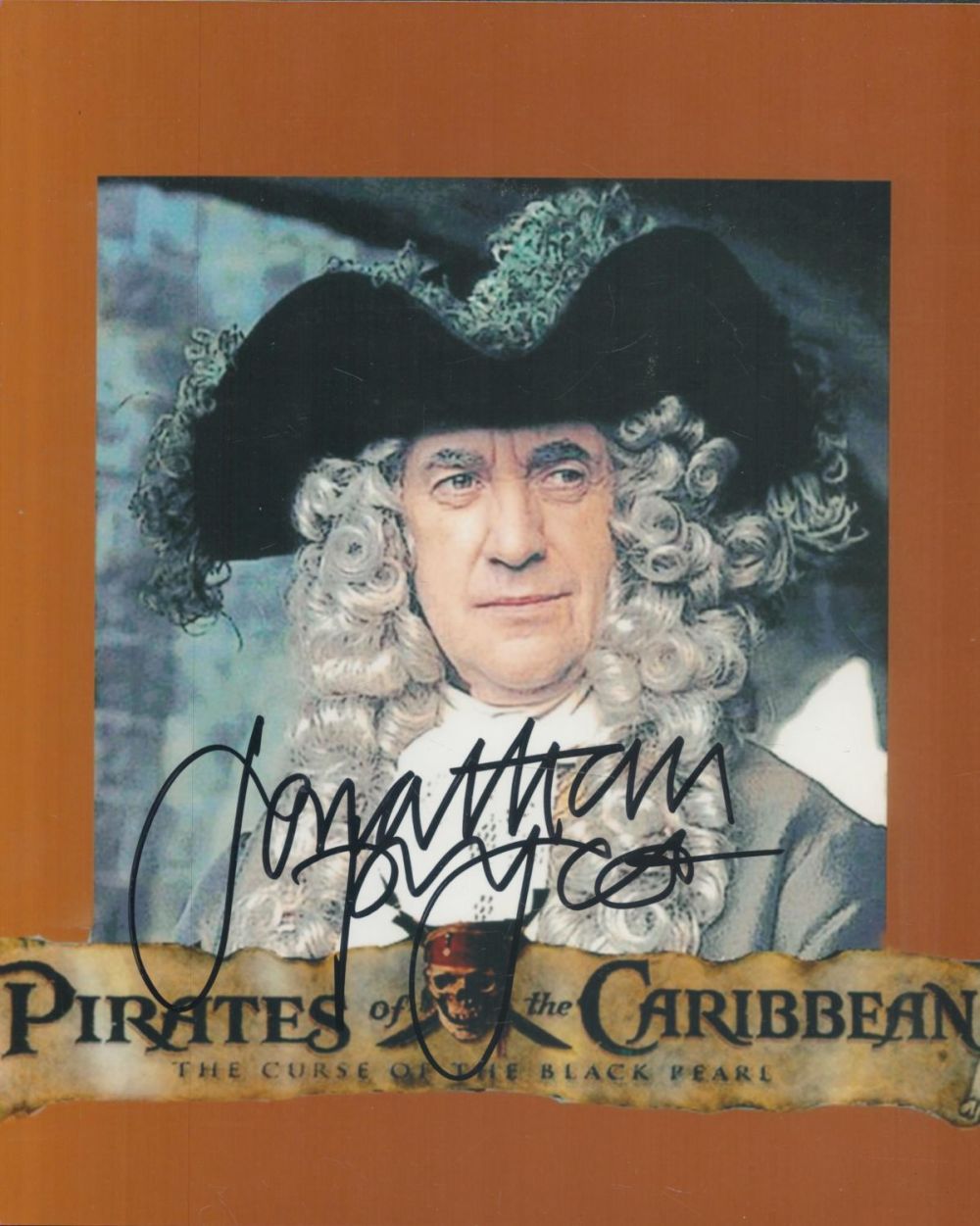 Lot 257: Jonathan Pryce signed Pirates of the Caribbean 10x8...