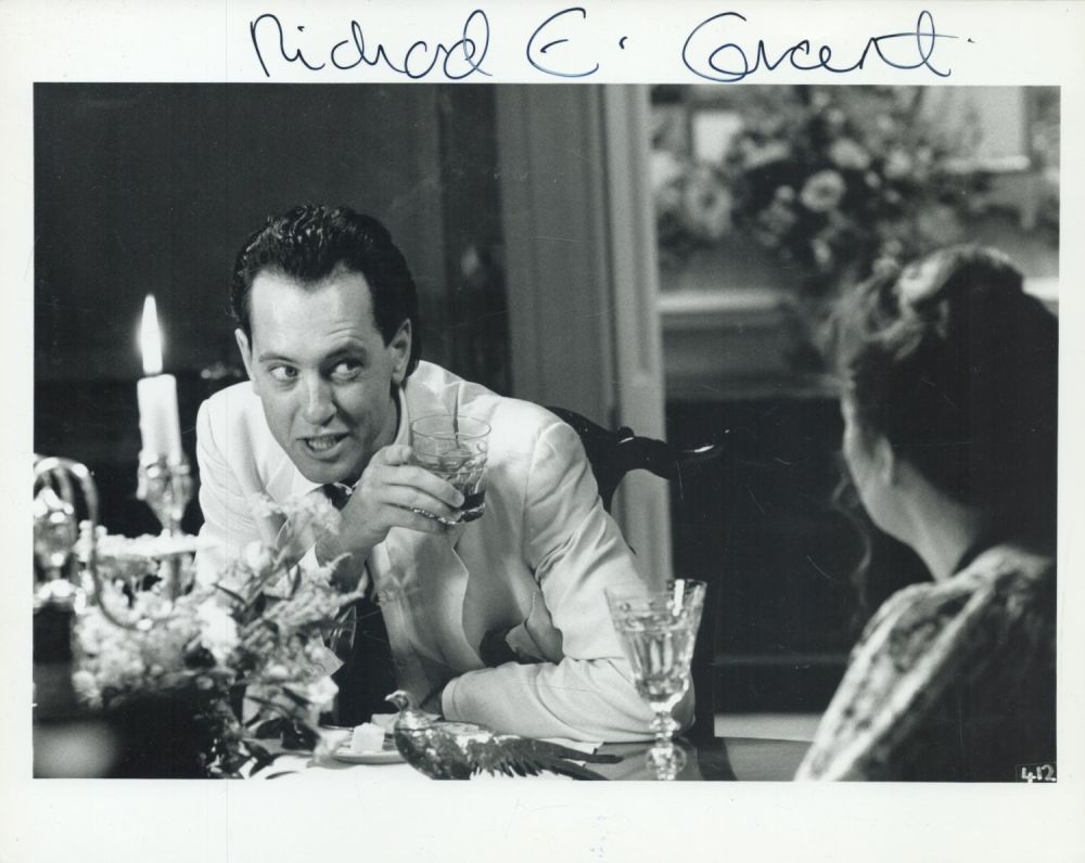 Lot 264: Richard E Grant signed 10x8 inch black and...