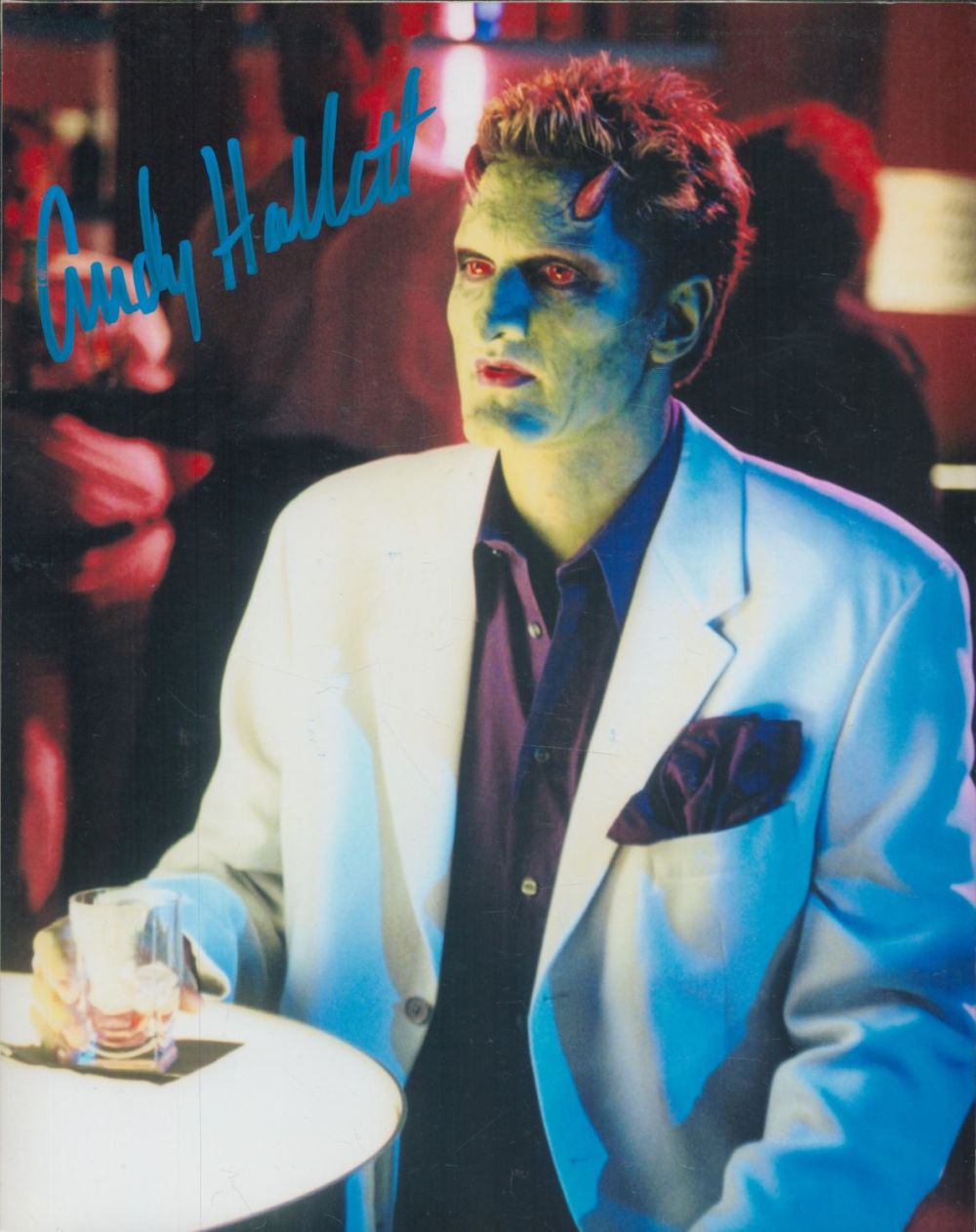 Lot 294: Andy Hallett signed 10x8 inch colour photo. Good...