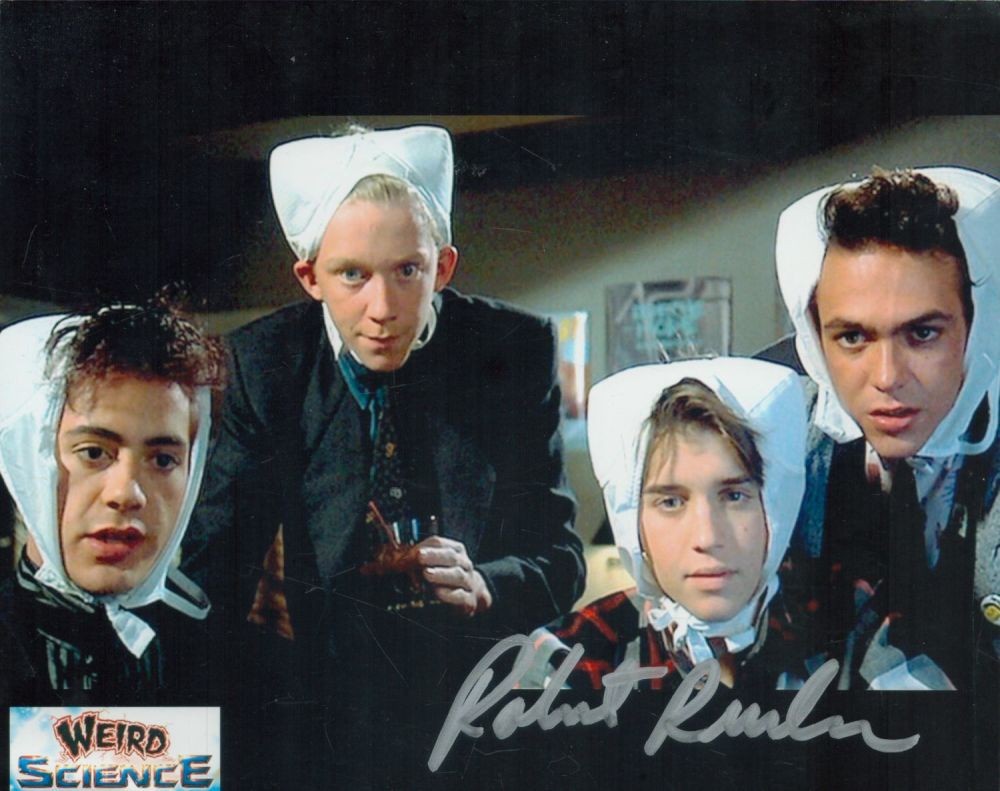 Lot 331: Robert Rustler signed Weird Science 10x8 inch colour...