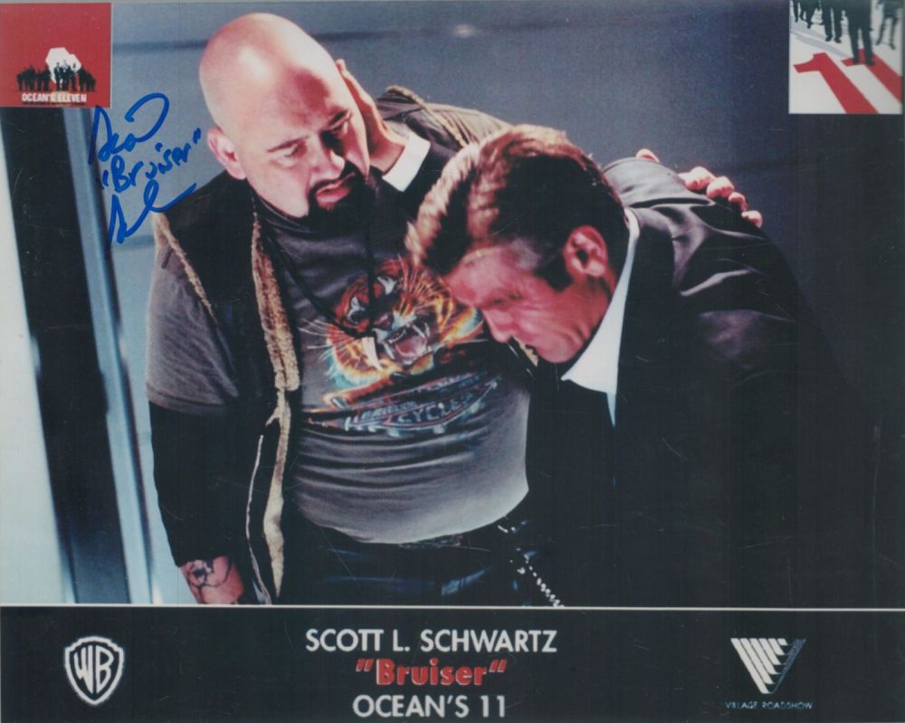 Lot 366: Scott Swartz signed Oceans 11 10x8 inch colour...