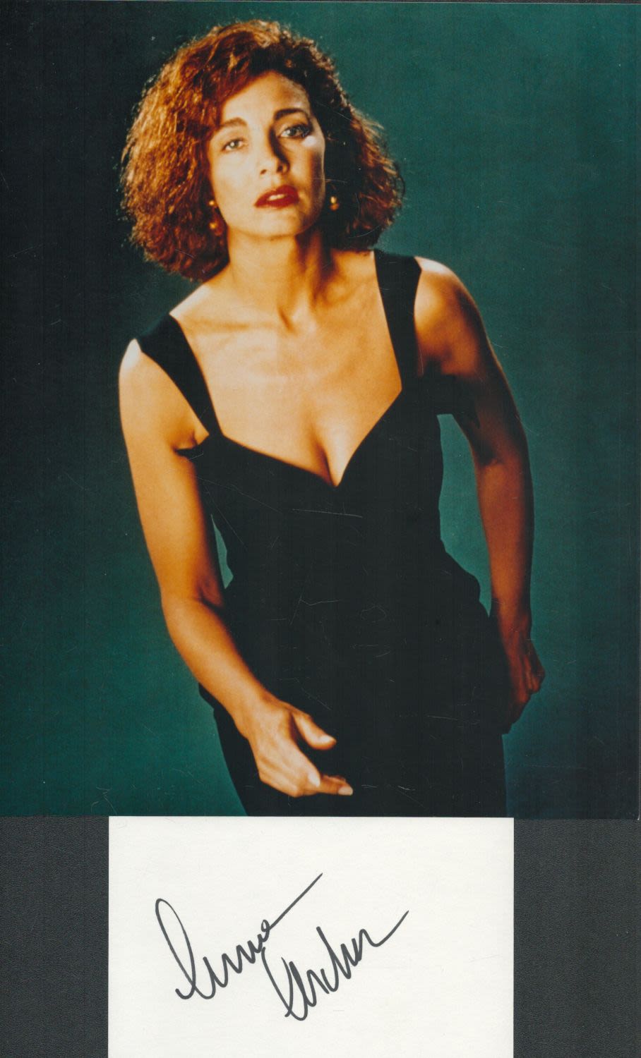 Lot 432: Anne Archer signed white card and 10x8 inch...