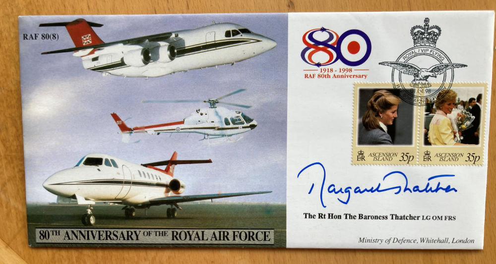 Lot 151: Margaret Thatcher former Prime Minister signed 80th Ann...