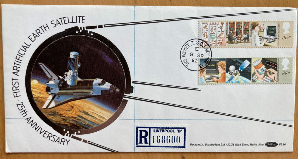 Lot 174: Patrick Moore signed to back of 1982 Info...