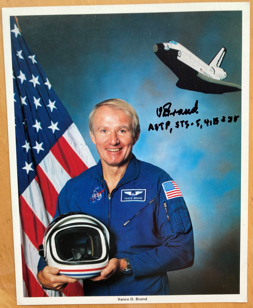 Lot 176: Vance Brand NASA Space Shuttle Astronaut signed 10...