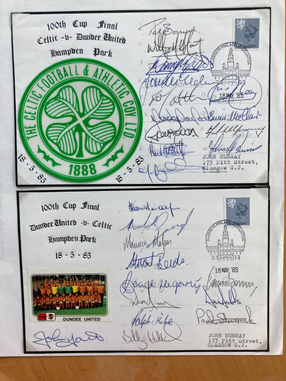 Lot 195: 1985 100th Scottish Cup Final Celtic v Dundee....