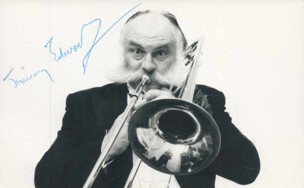 Lot 266: Jimmy Edwards signed 6x4 black and white photo....