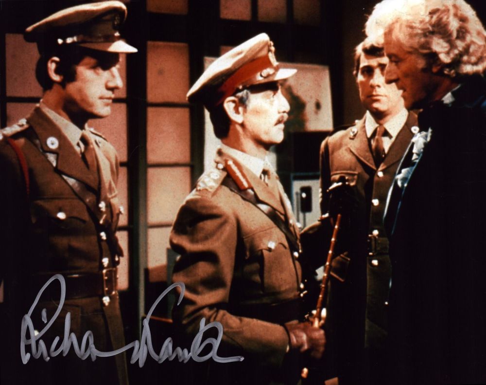 Lot 276: Richard Franklin signed 10x8 inch DR WHO colour...