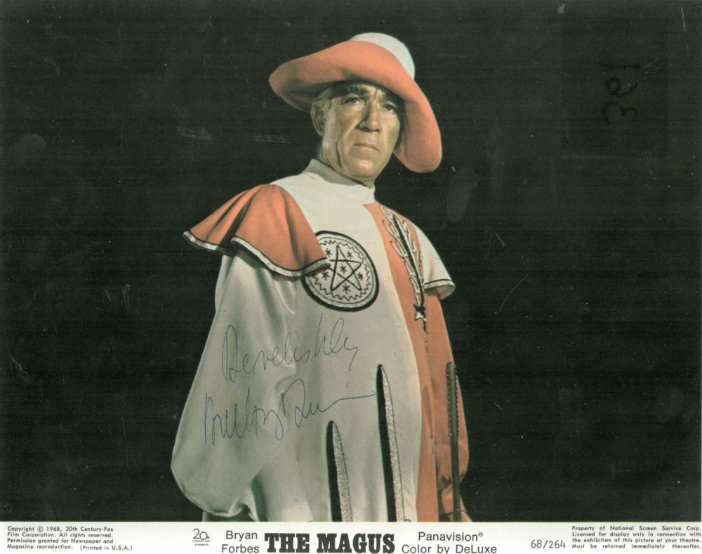 Lot 361: Anthony Quinn signed 10x8 promo. colour photo Bryan...