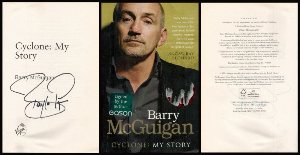 Lot 125: Boxing. Barry McGuigan Signed 1st Edition Paperback Book...