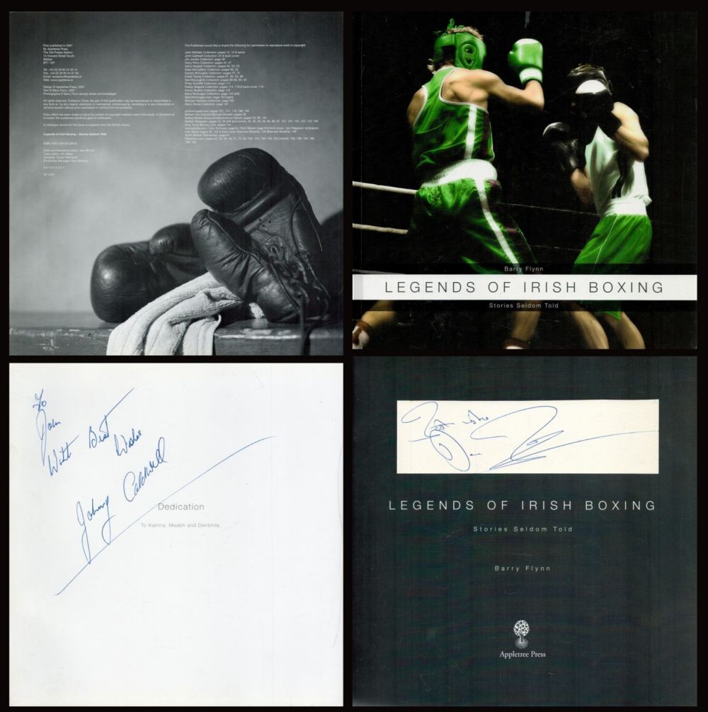 Lot 132: Boxing. Johnny Caldwell and Barry Flynn Signed Legends...
