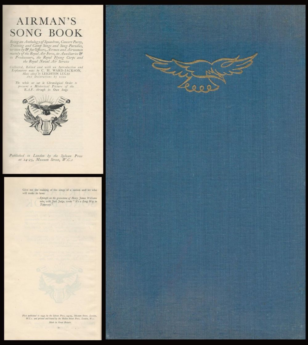 Lot 140: Airmans Song Book by C. H. Ward-Jackson. 1st...