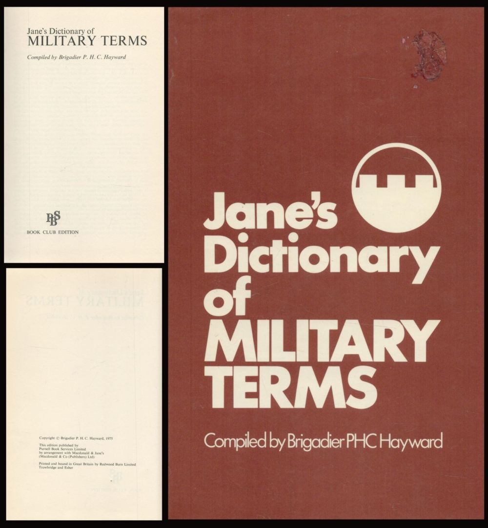 Lot 163: Janes Dictionary of Military Terms 1st Edition Hardback...