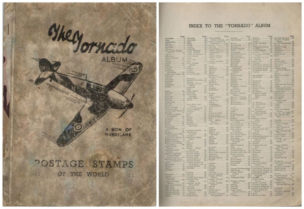 Lot 187: The "Tornado" Postage Stamps of the World Empty...