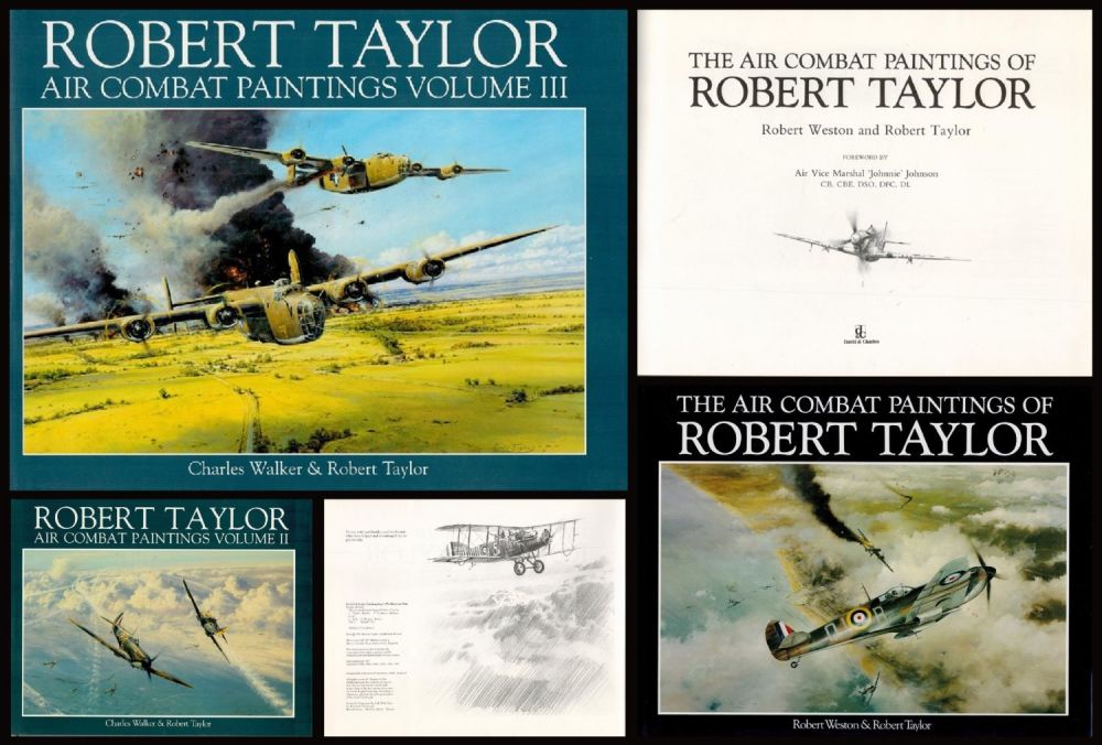 Lot 219: The Air Combat Paintings of Robert Taylor volumes...