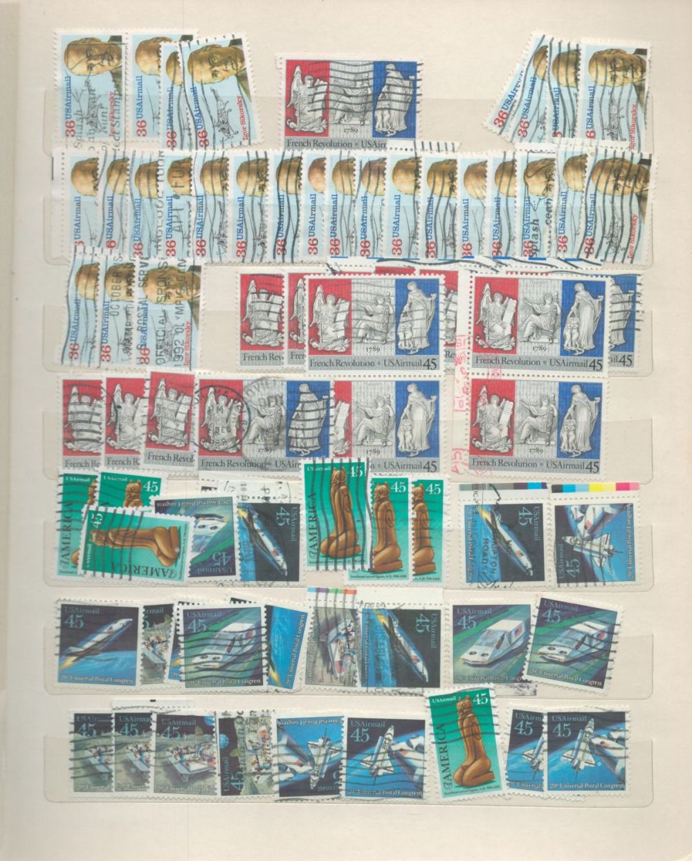 Lot 233: United States of America used Stamp Album with...