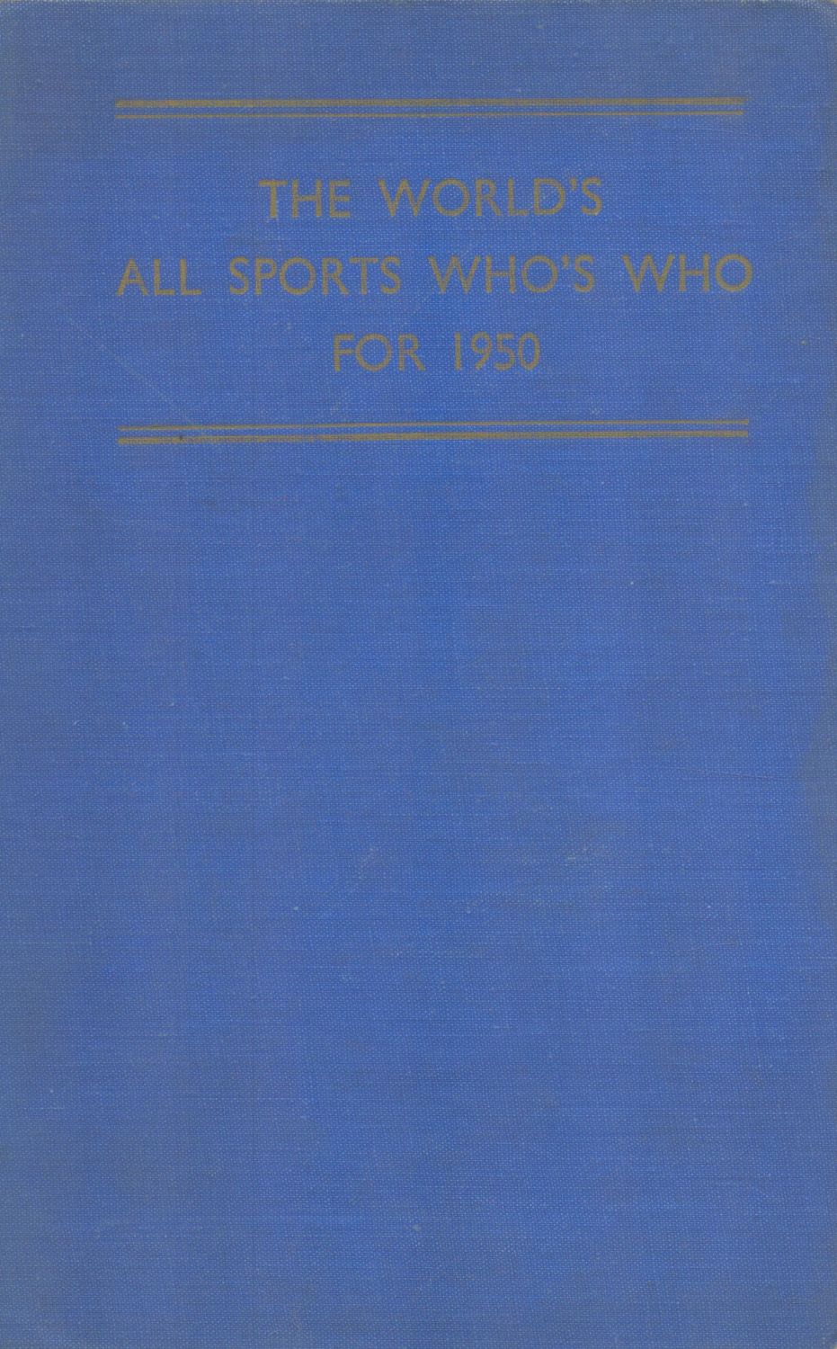 Lot 268: Multisigned Book The World's All Sports Who's Who...