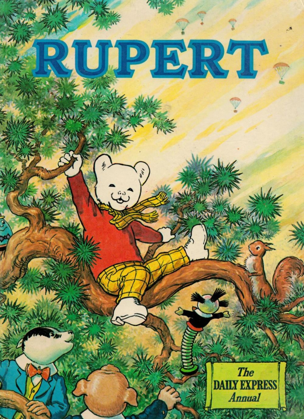 Lot 283: Rupert, the daily express annual hardback book 1973...