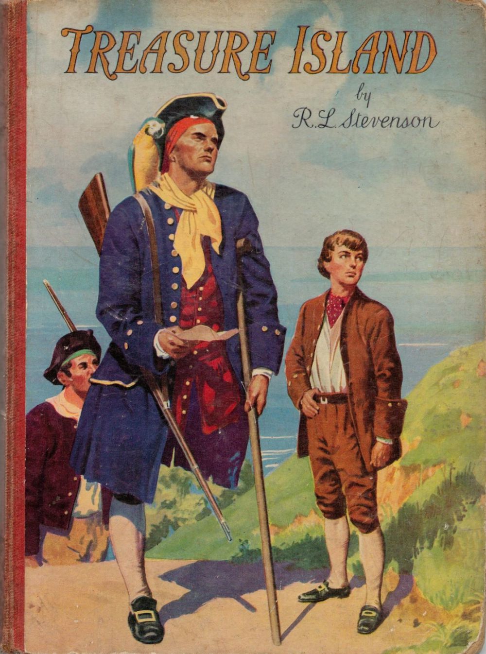 Lot 284: Treasure Island by T L Stevenson hardback book....