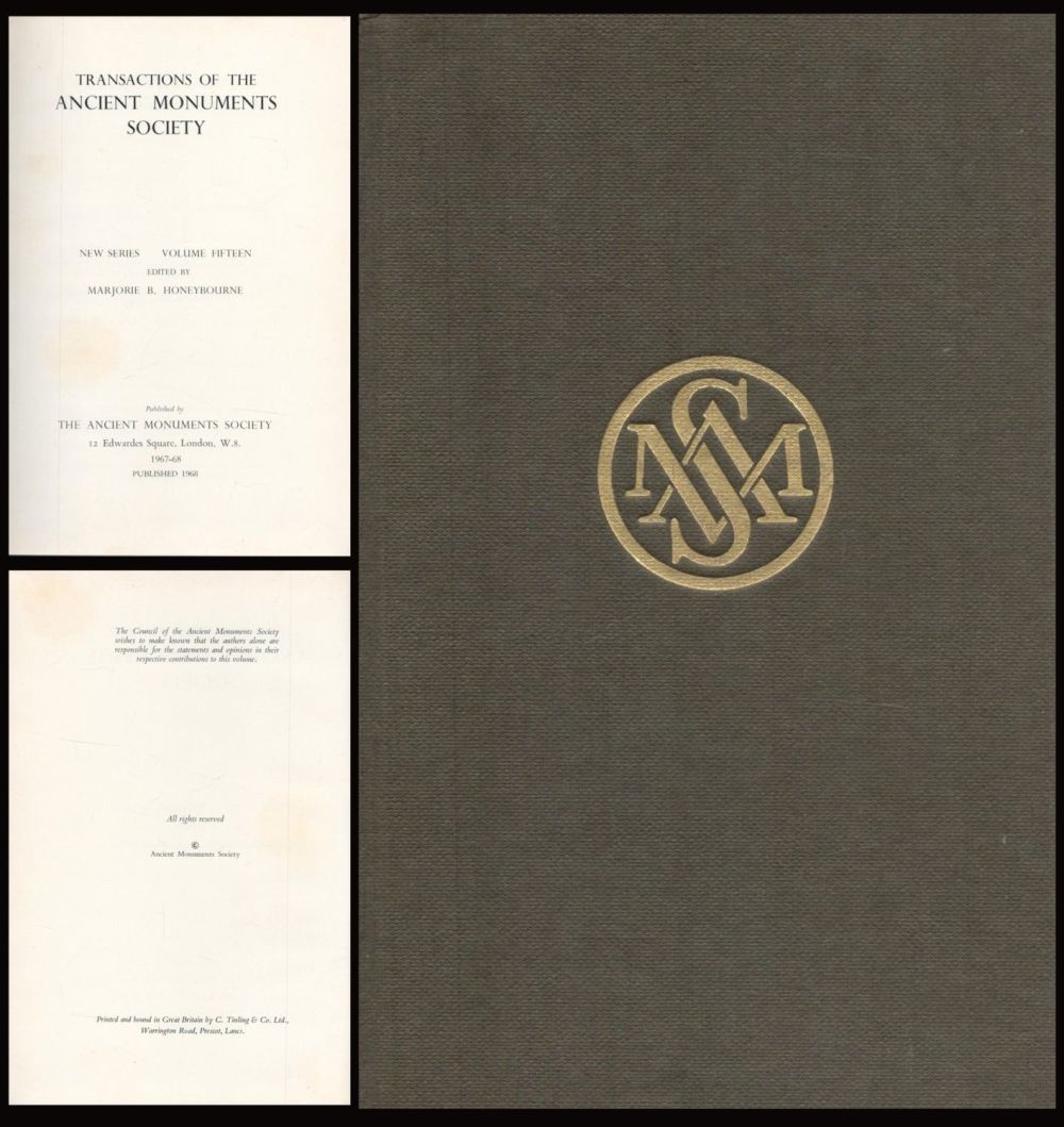Lot 313: Transactions of the Ancient Monument's Society Volume 15...