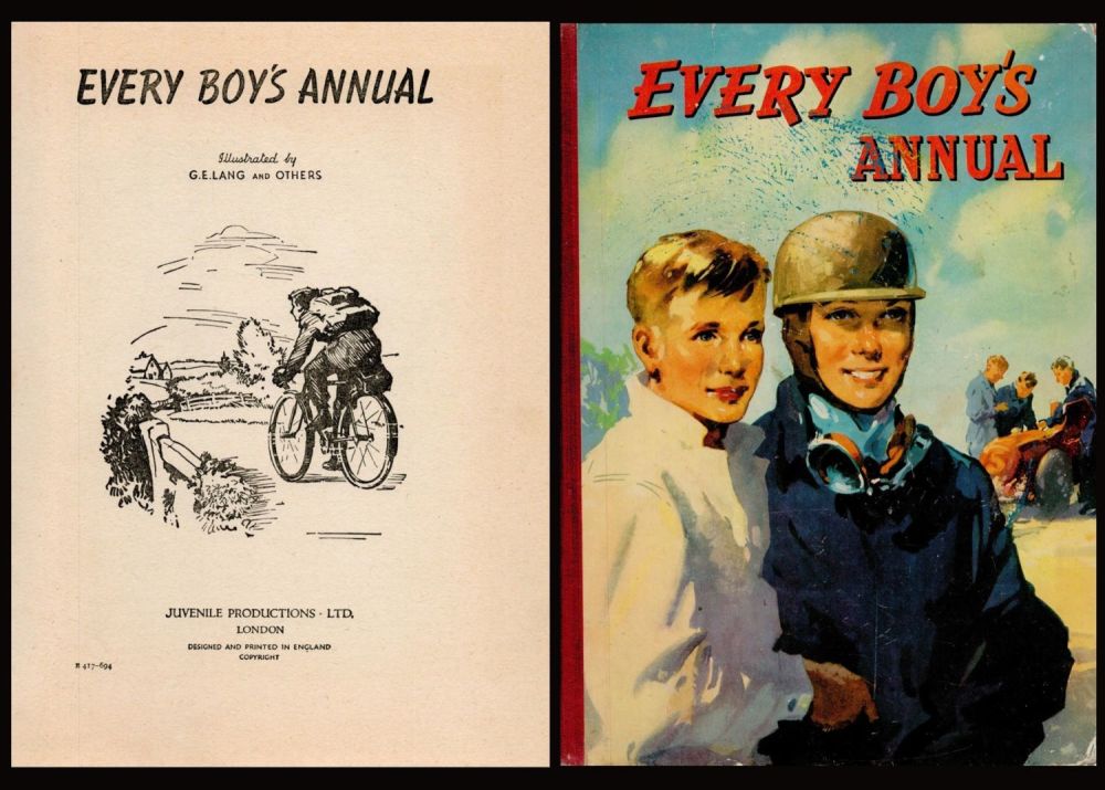 Lot 321: Every Boy's Annual Circa 1955 Hardback Book. Illustrated...