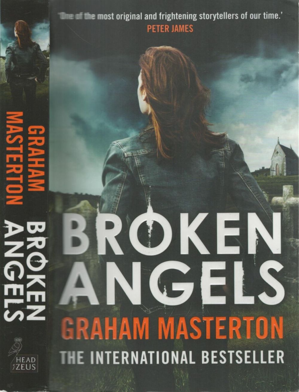 Lot 348: Graham Masterton signed paperback book title Broken Angels....