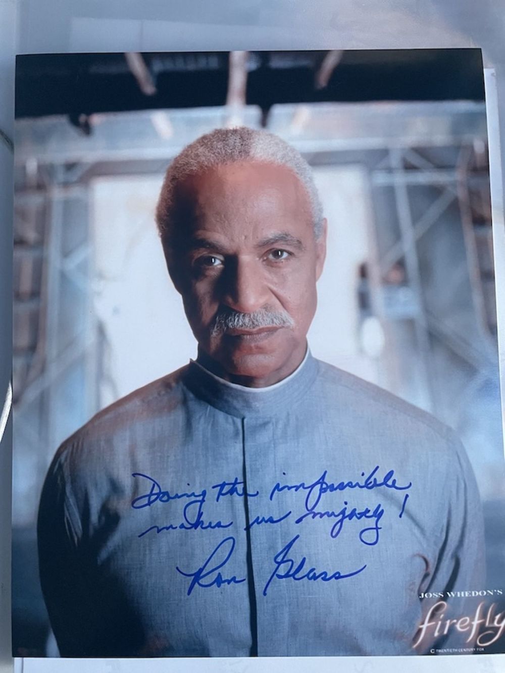 Lot 52: Ron Glass Popular Actor Firefly 10x8 inch signed...