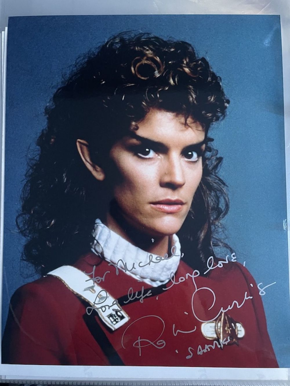Lot 55: Robin Curtis Star Trek TV Series Actress 10x8...