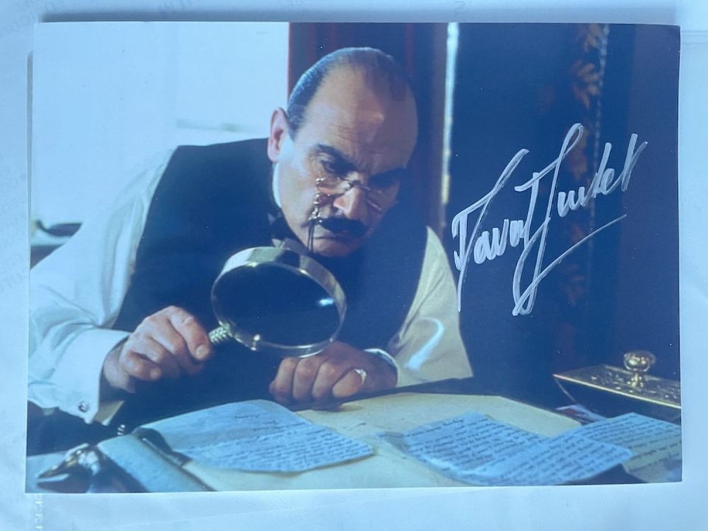 Lot 70: David Suchet Legendary Actor Poirot 7x5 inch signed...