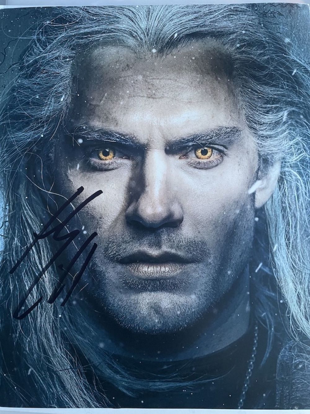 Lot 86: Henry Cavill The Witcher Lead Actor 10x8 inch...